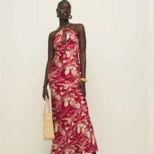 Reformation Yesenia Silk Dress, XS